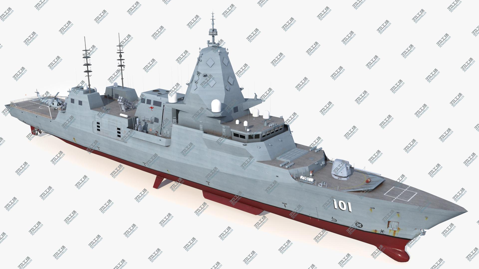 images/goods_img/20210114/3D Hunter Class Frigate with Seahawk Helicopter/5.jpg